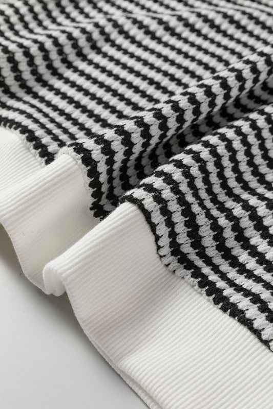 Stripe Textured Knit Lace Patchwork Long Sleeve To 27b6d3f0-1c45-4a4c-9ff6-58d0d1fab019