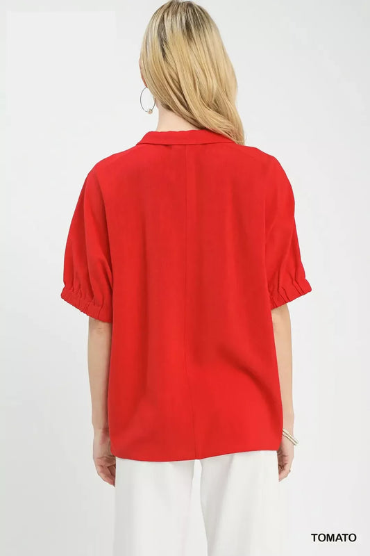 Floral Embroidered Sleeve Blouse 27bfba64-4ee0-48cf-bb02-7e3462e0858c-Max-Origin