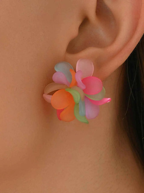 Acrylic Colorful Flower Stud Earrings 27cbfc6b-450d-4a43-88b8-fb660a01560b-Max-Origin