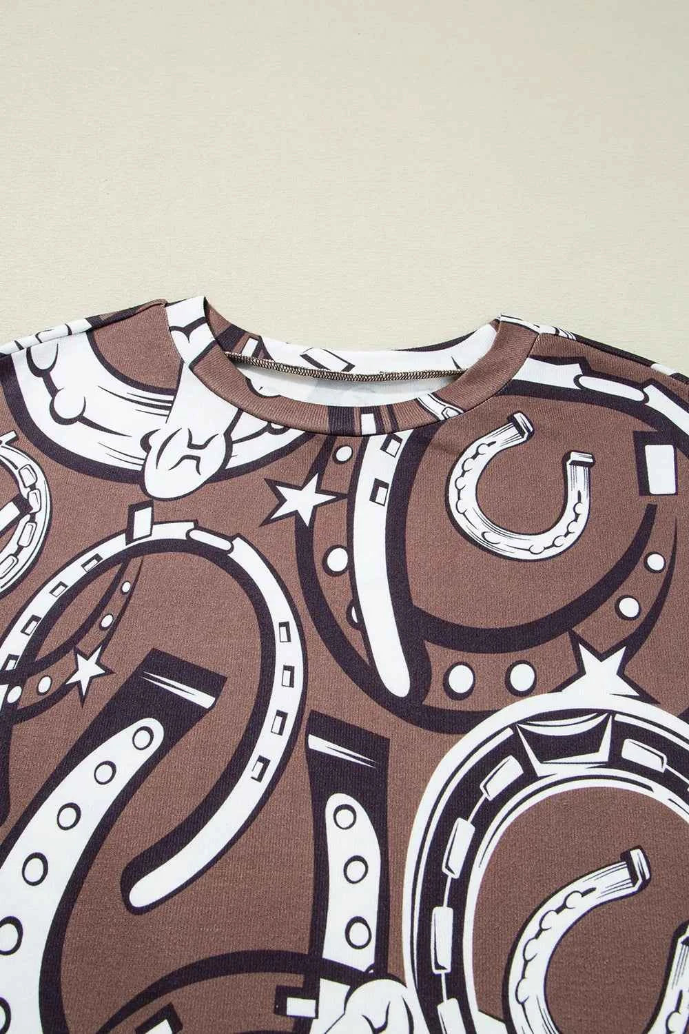 Printed Round Neck Short Sleeve T-Shirt 27cd4b2a-3b01-4938-9f16-b7901b05d011-Max-Origin
