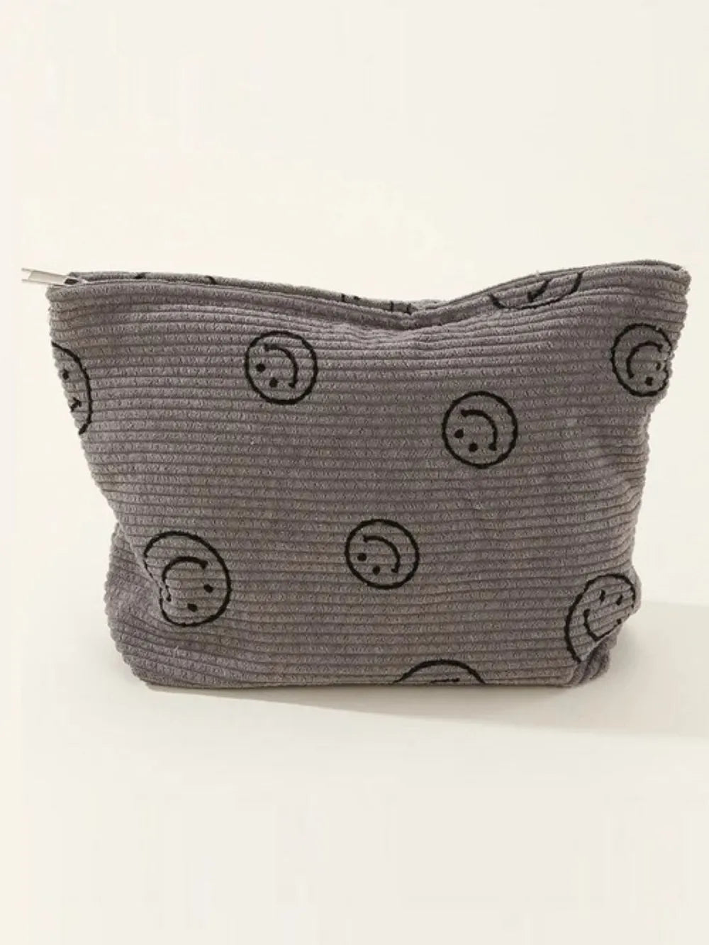 Corduroy Smile Clutch Bag Dark Gray One Size 27d92015-86b5-4a50-8d50-a6e29de574b5-Max