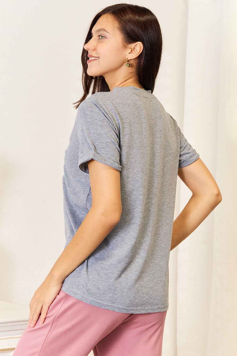 Simply Love Heart Graphic Cuffed Short Sleeve T-Shirt 27edc924c7c2475ca4f558c304a8eb26-Max