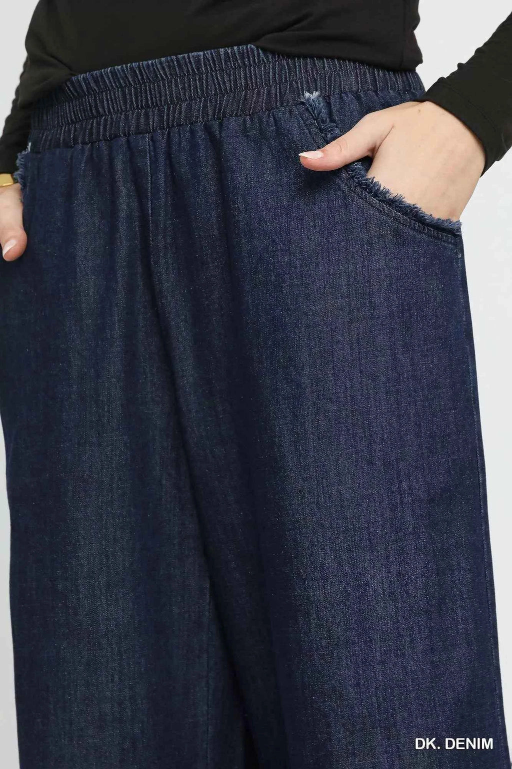 Umgee Washed Fringe Hem Wide Leg Jeans 2821c4b3-d45d-4221-b33c-47329993b6e4-Max-Origin