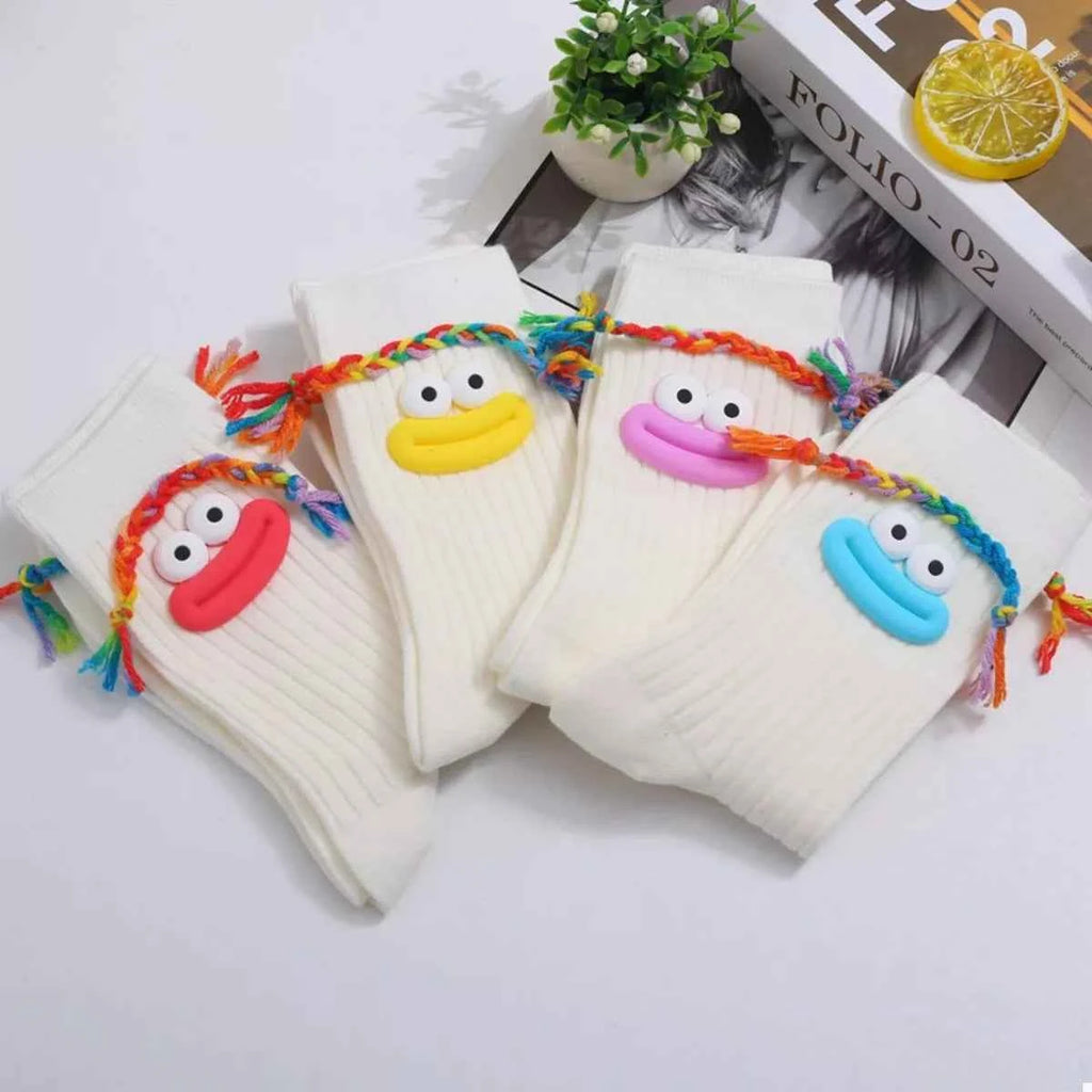 Cartoon Ribbed Knit Crew Socks 284e68dc-7782-462f-8328-97a52d436f2c-Max-Origin