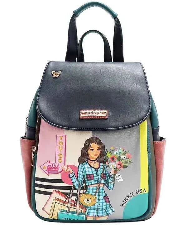 Nicole Lee USA Cat Eco-Leather Convertible Backpack Bag Floral One Size 286433cc-ef08-44a4-b647-3683a7ea8d37-Max
