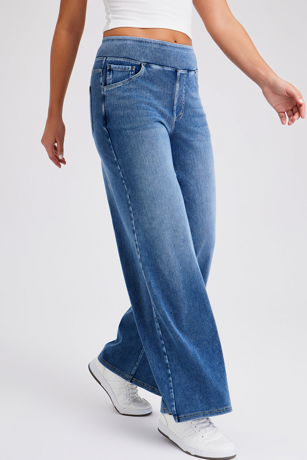 Ashleigh Blue Pocket High Waist Wide Leg Jeans 28926f3896b61a33