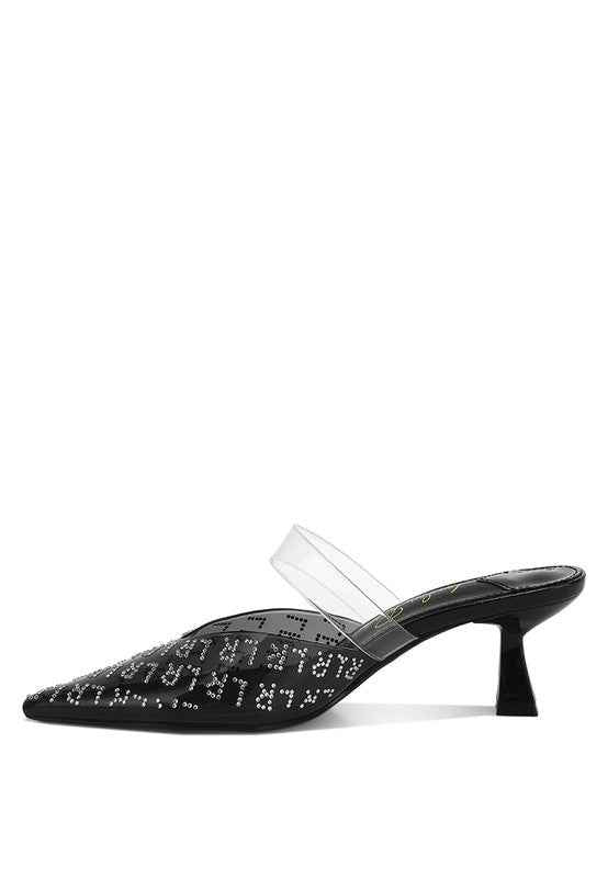 Holin Pointed Toe Kitten Heels 289574ca-480f-4ba7-b3dd-cc88debfab17