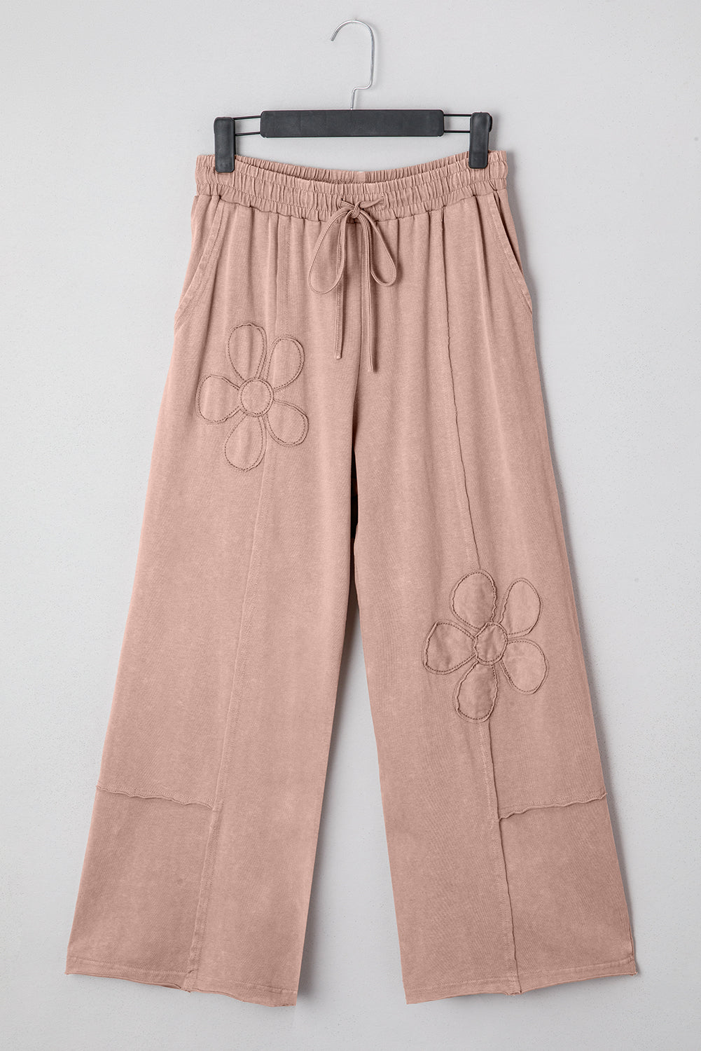 Buckskin Flower Patch Mineral Washed Cropped Wide Leg Pants