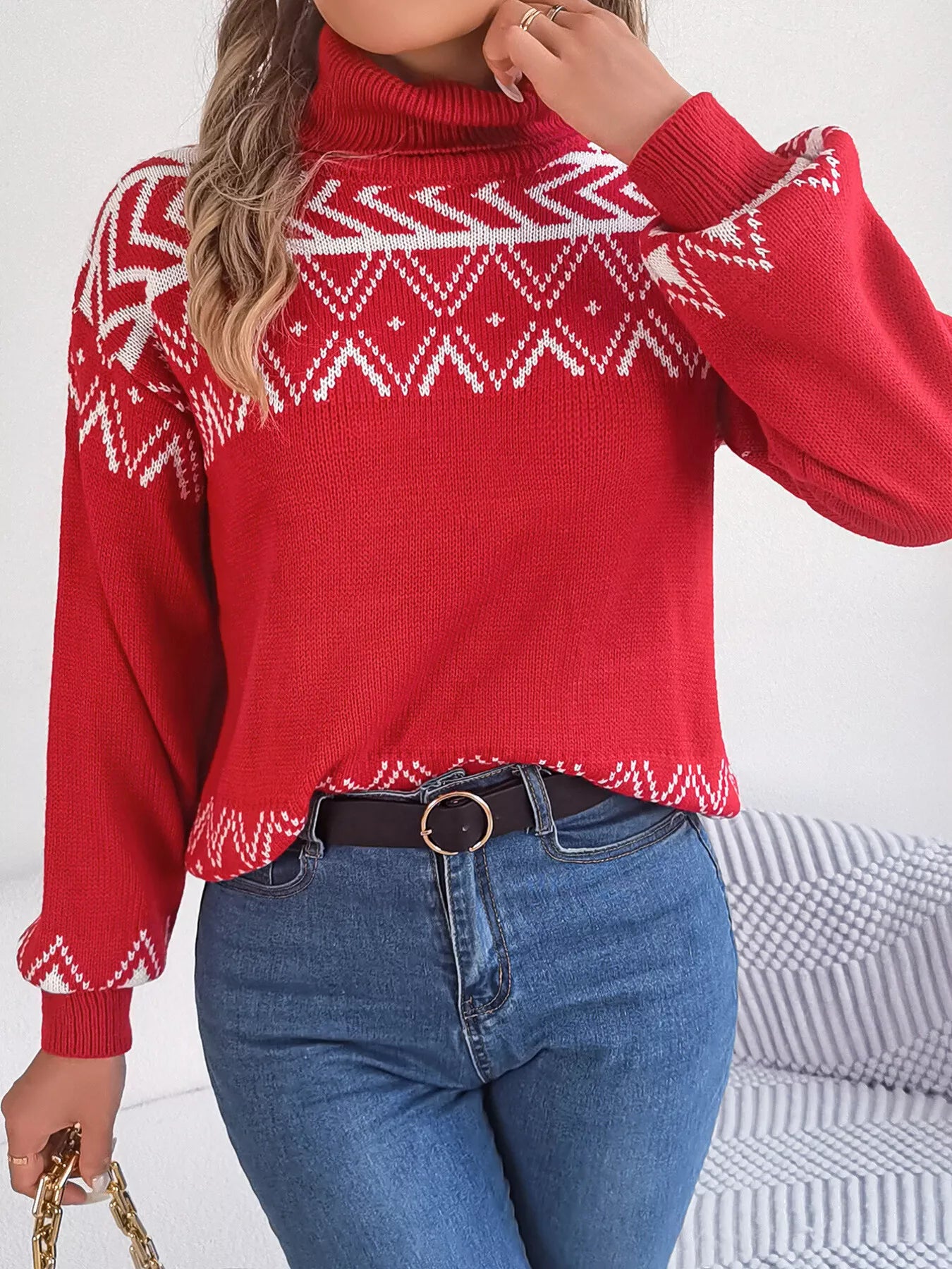 Turtleneck Dropped Shoulder Sweater 28a8d4b0f07444078cd795234df82b8e-Max-Origin