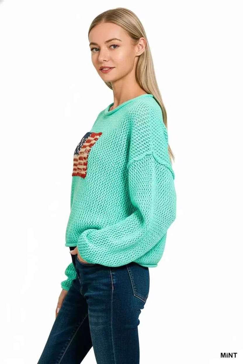 Zenana American Flag Crew Neck Sweater 28fdebf8-6c1d-49ea-8409-1f778e30c3a7-Max-Origin