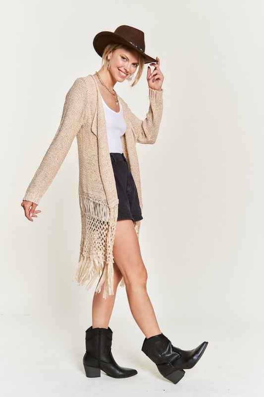 FRINGE KNIT CARDIGAN KRT1001 29089cf3-3f32-41f7-b028-7f0952ea896c