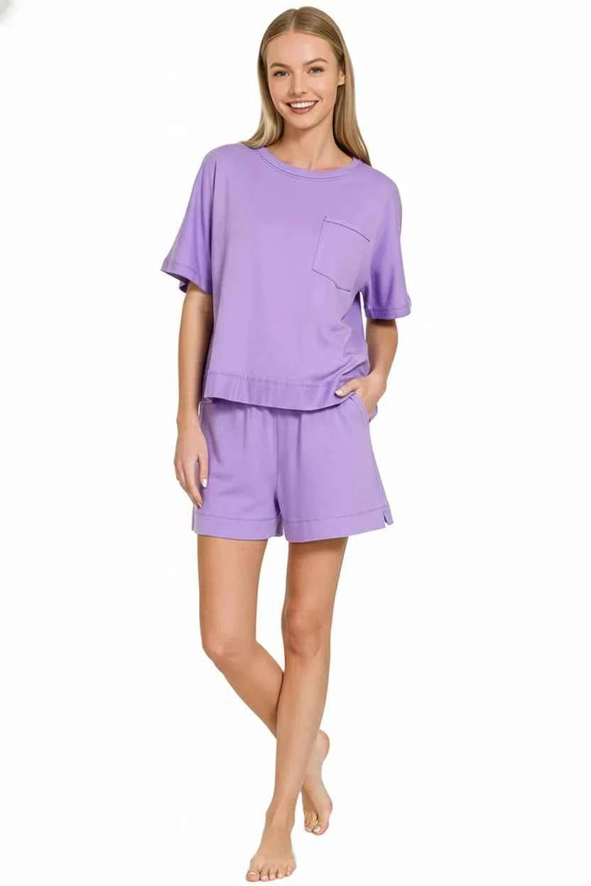 Zenana Exposed Seam Boxy Top & Shorts Set 29114db3-b7f9-462d-ab6a-a9d36fe0ce78-Max-Origin