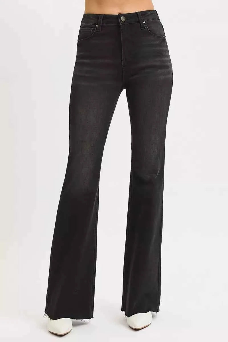 RISEN Full Size High Rise Flare Raw Cut Hem Jeans Plus Size 291c84d7760442ab9dc8519ed884aa43-Max-Origin