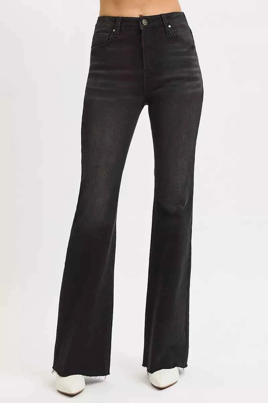Full Size High Rise Flare Raw Cut Hem Jeans Plus Size 291c84d7760442ab9dc8519ed884aa43-Max-Origin