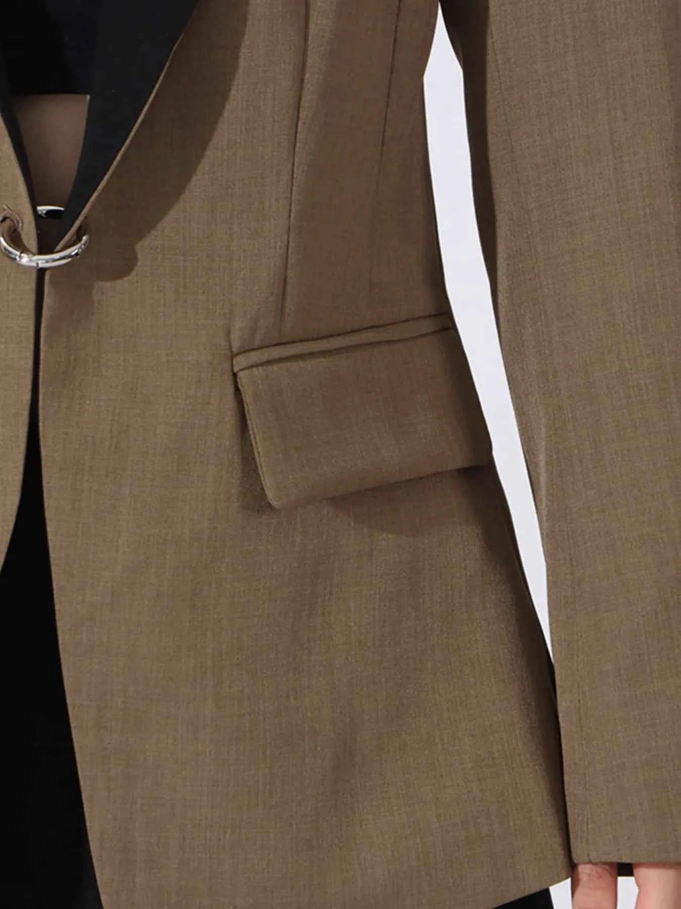 Contrast Lapel Collar Long Sleeve Blazer 291d5fcba3ba4f09a6196570021fe03c-Max-Origin