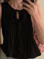 Tie-Front Sleeveless Summer Blouse 293b76a0-b7e4-492a-a9df-303a6bd715e8-Max-Origin