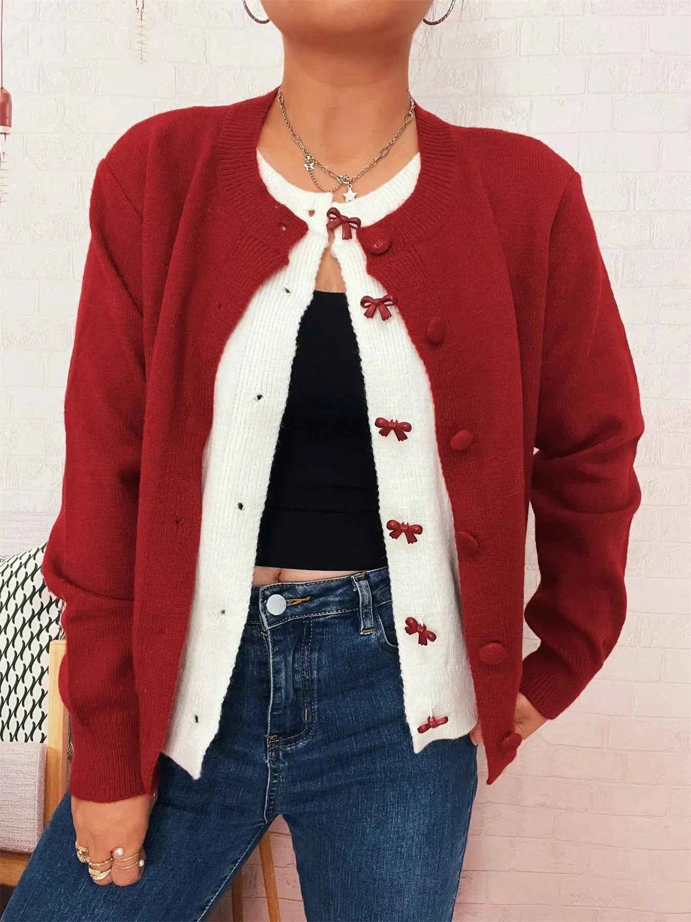 Button-Up Long Sleeve Cardigan 2953af14d7d4400aa5052f8cd54a561a-Max-Origin