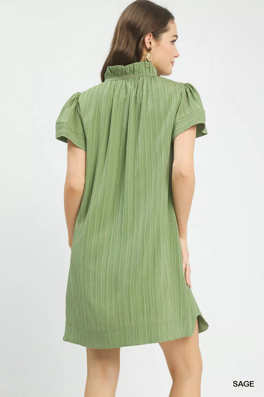 Flutter Sleeve V-Neck Shift Dress 2980f8c5-8291-4b54-8c1f-f7304dc00cc4-Max-Origin