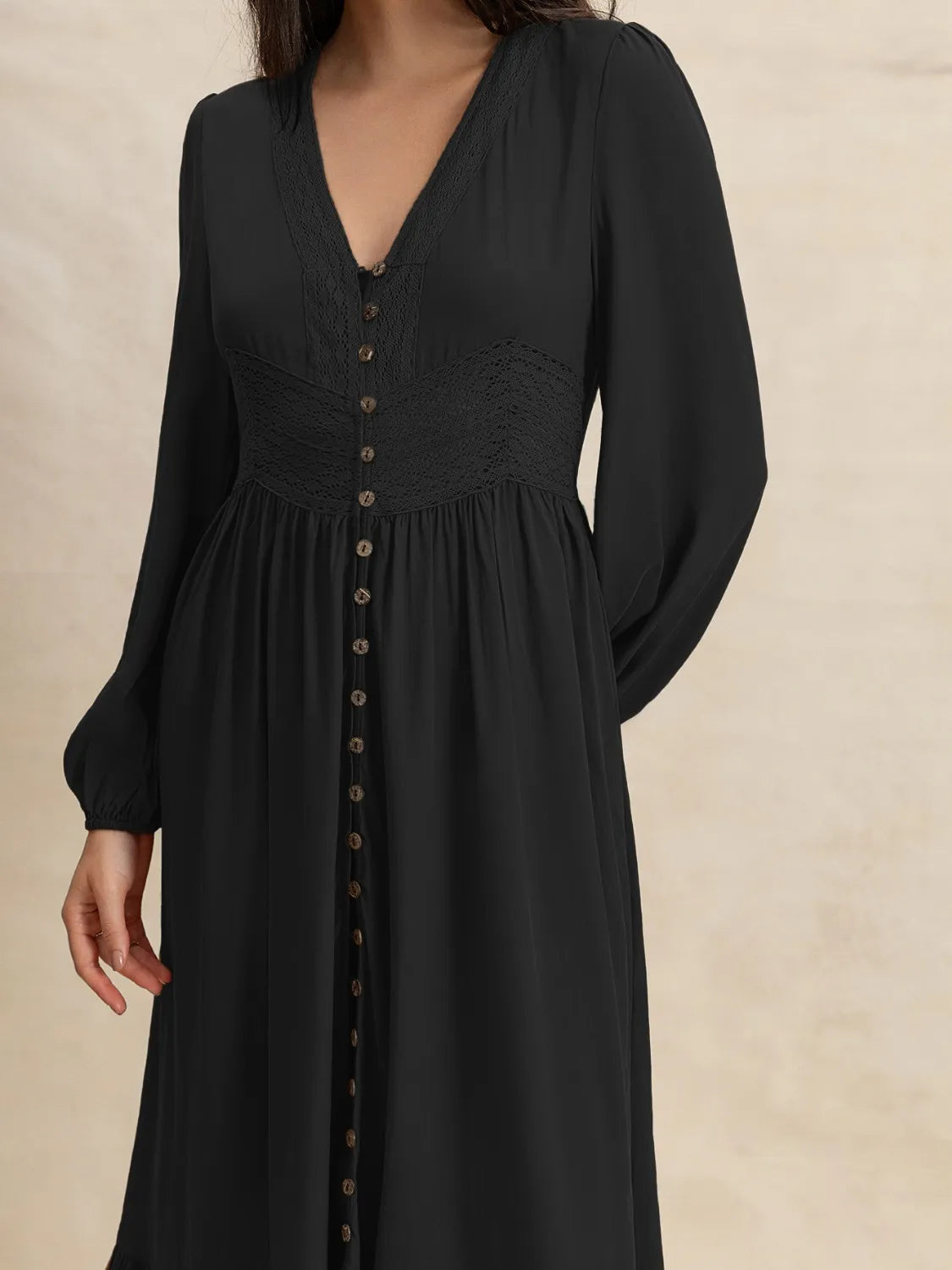 V-Neck Long Sleeve Dress 298e54fe-5bce-4f5b-a41e-52c81ac959e8-Max-Origin