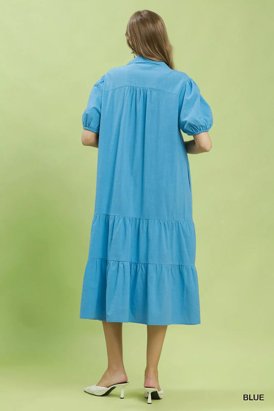 Solid Tiered Midi Dress 299cc49f-ab21-4f74-a9e4-4703b0d07581-Max-Origin