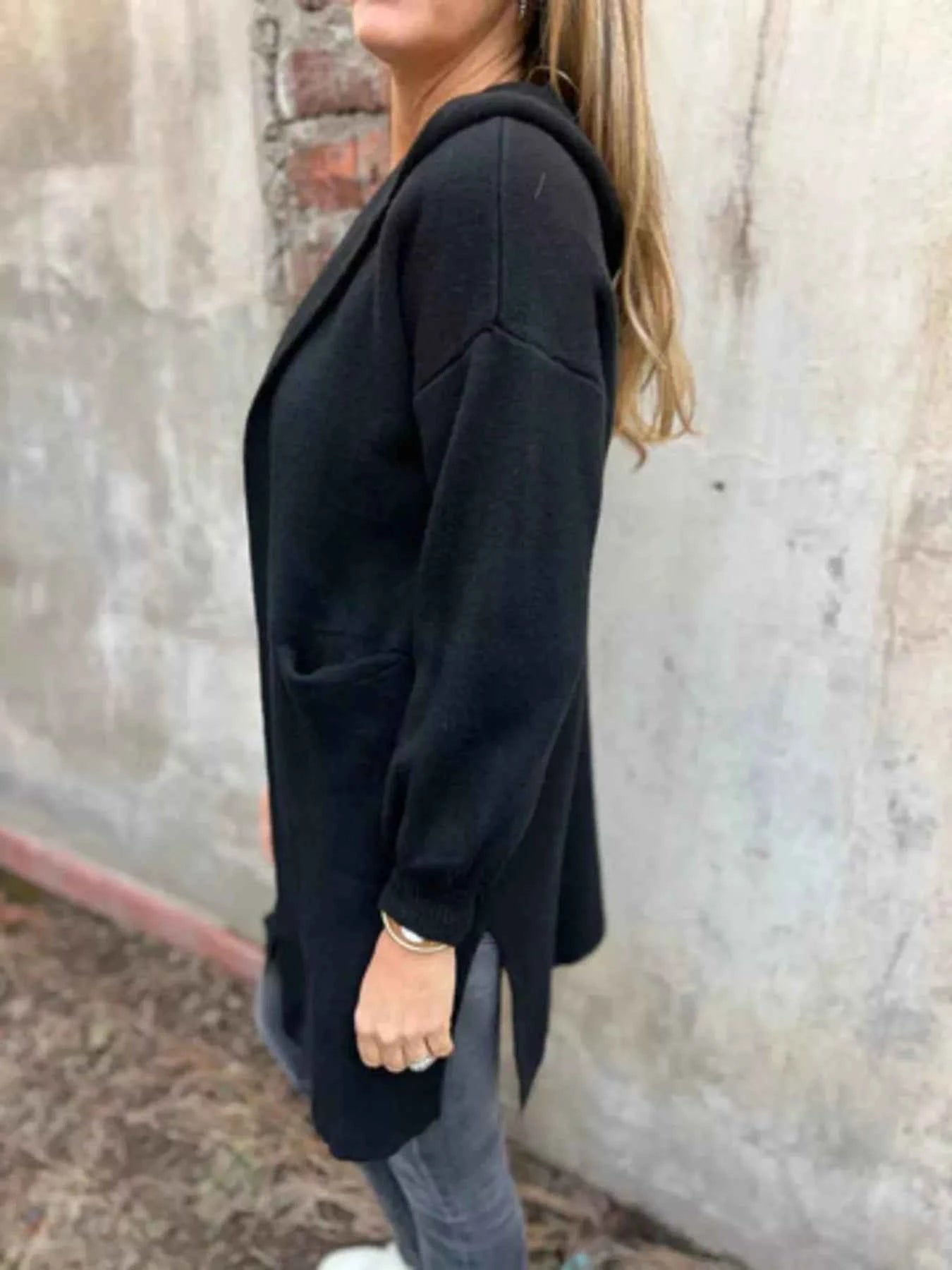 Full Size Open Front Hooded Cardigan Plus Size 299e40b535454af2a4fee2cd215f42dc-Max-Origin