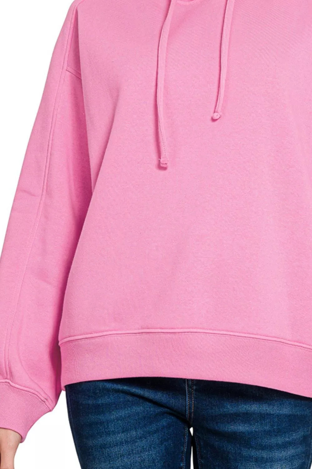 Zenana Drawstring Relaxed Fit Fleece Hoodie 29bd63e9-9c95-4041-9e48-53f09998e825-Max-Origin