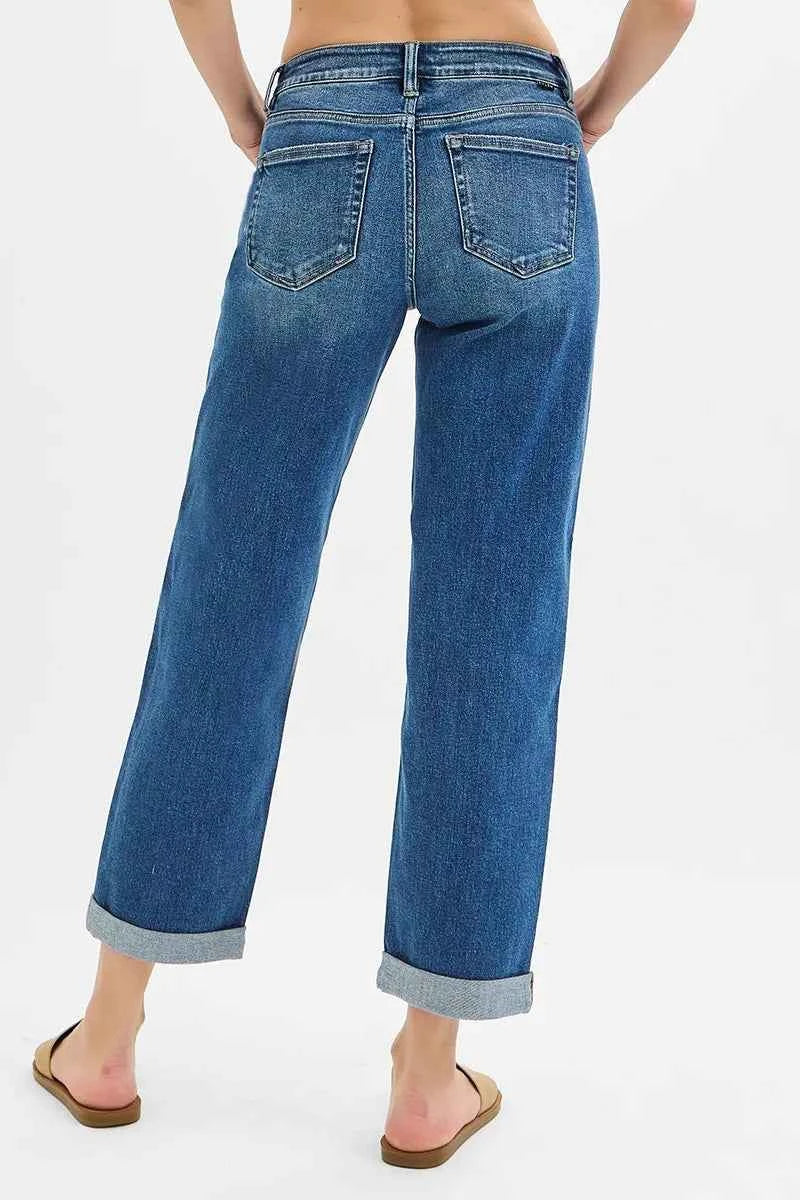 RISEN Full Size Mid Rise Boyfriend Roll Up Jeans Plus Size 29faf959ee1f4682a8f4fa830309eda1-Max-Origin