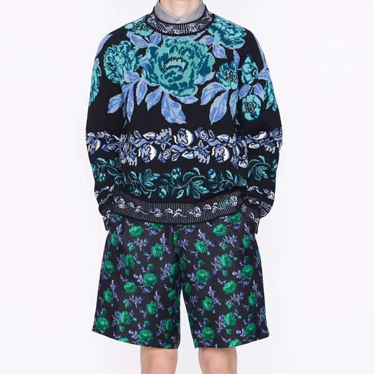 The Floral Crochet-Detail Wool Sweater 2AA4DFFB03F9C4A7CD1A9986054D2008
