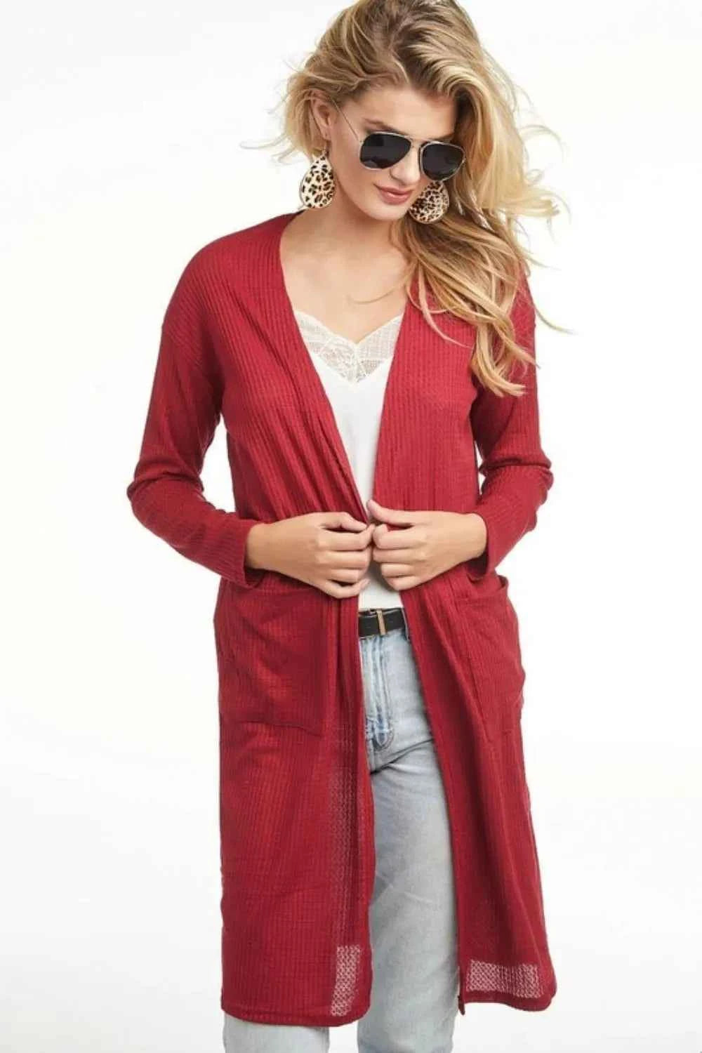 BiBi Pockets Thermal Open Front Cardigan 2a0311c6-503f-4a2a-9619-3d633116b418-Max-Origin