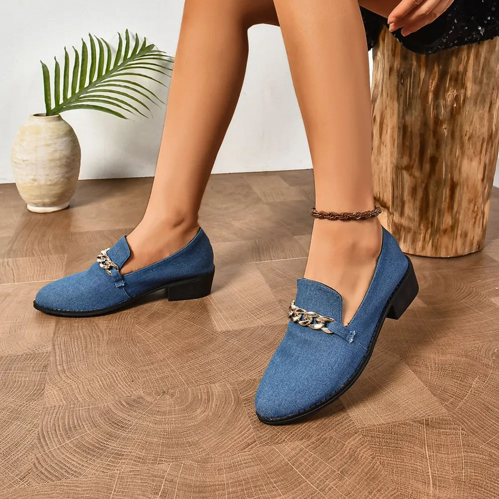 Point Toe Block Heel Loafers Blue 2a183e95-6247-4e9f-b804-cf5a4a34adbf-Max