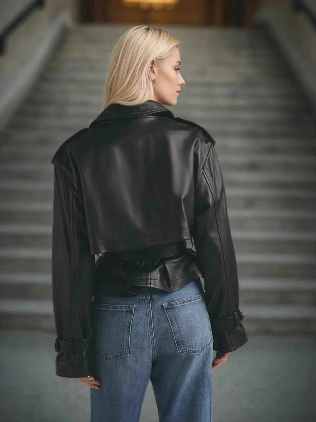 Leather Belted Trench Jacket 2a337b590f1b40d7bc1f8eb643680c38-Max-Origin