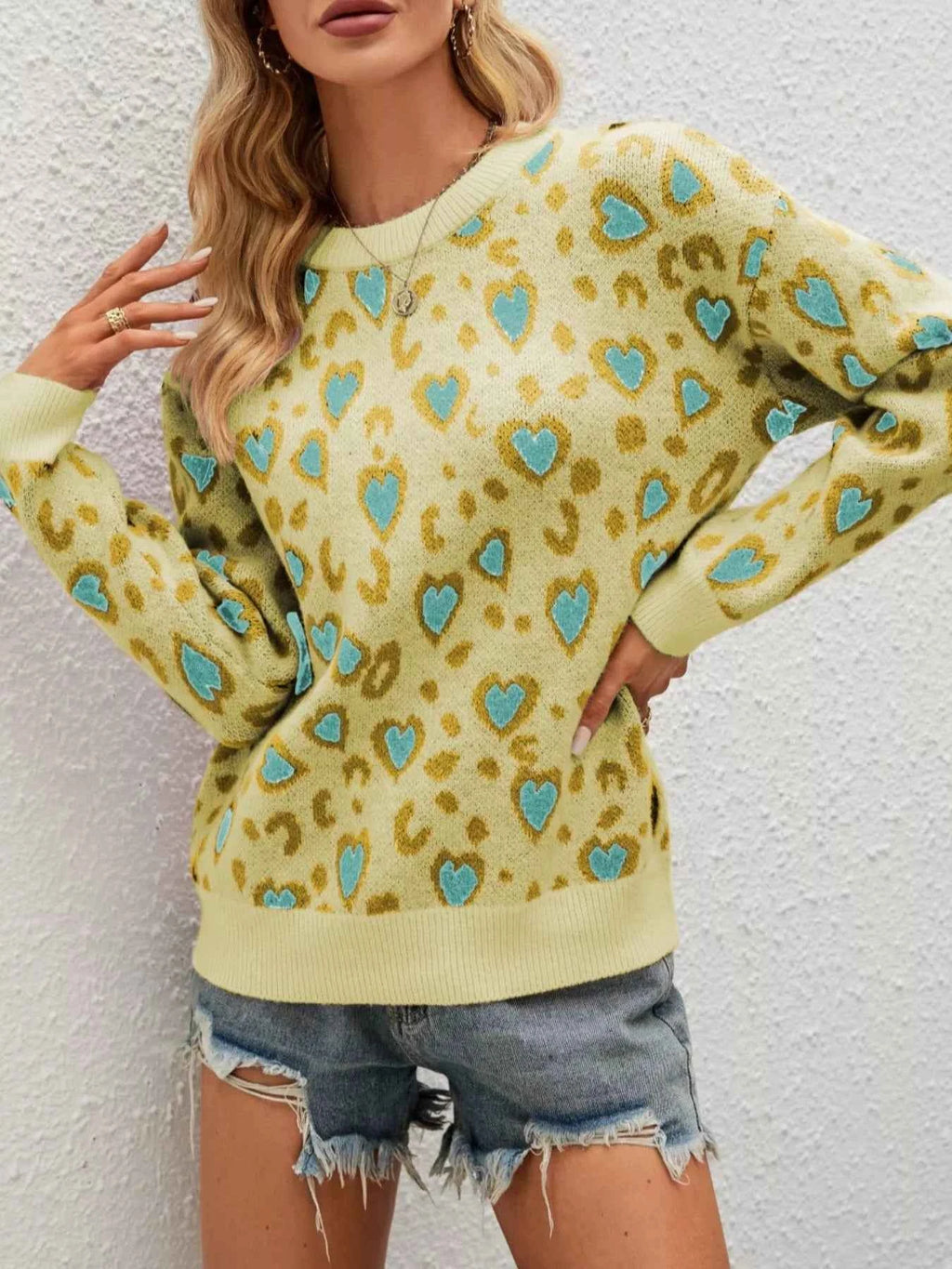 Heart Round Neck Long Sleeve Sweater 2a394cda-621d-41b5-9d67-750c51ece819-Max-Origin