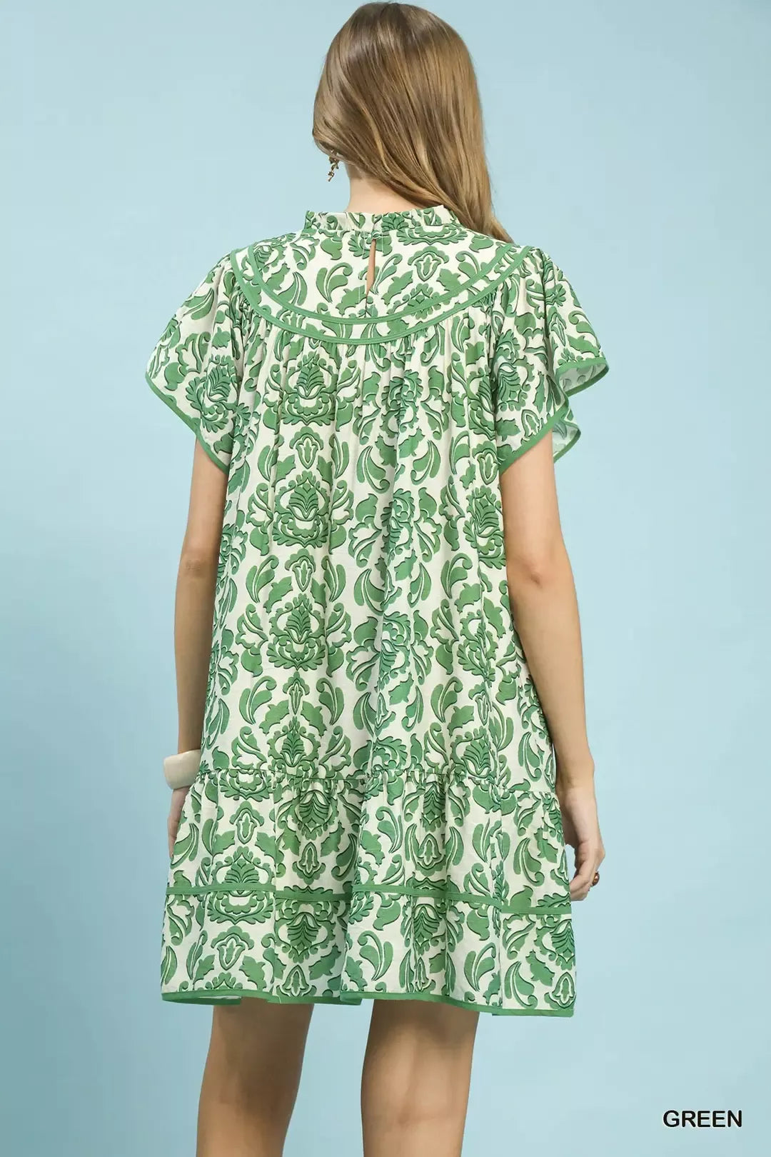 Umgee Abstract Print Babydoll Mini Dress 2a4c0002-684c-41d2-a1ef-42148f2e7a98-Max-Origin