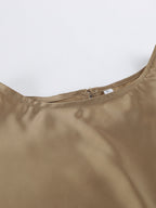 Ruched Long Sleeve Satin Blouse 2a5ea3c980144ab39e3394a6419539b0-Max