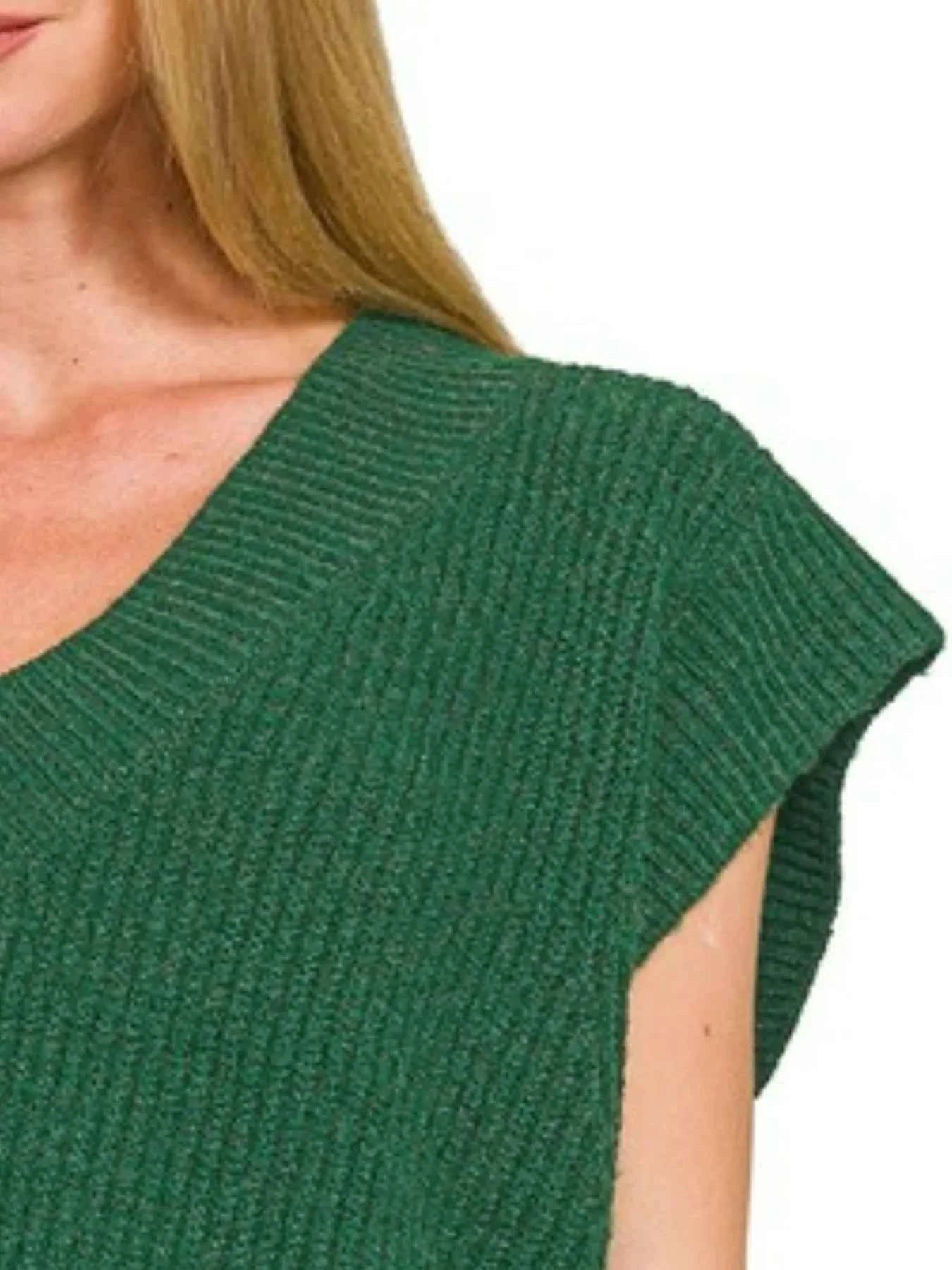 Zenana Oversized Sweater Vest with Side Slit 2a924d5f-90ee-4a27-ae45-bc97eb01a1ca-Max-Origin