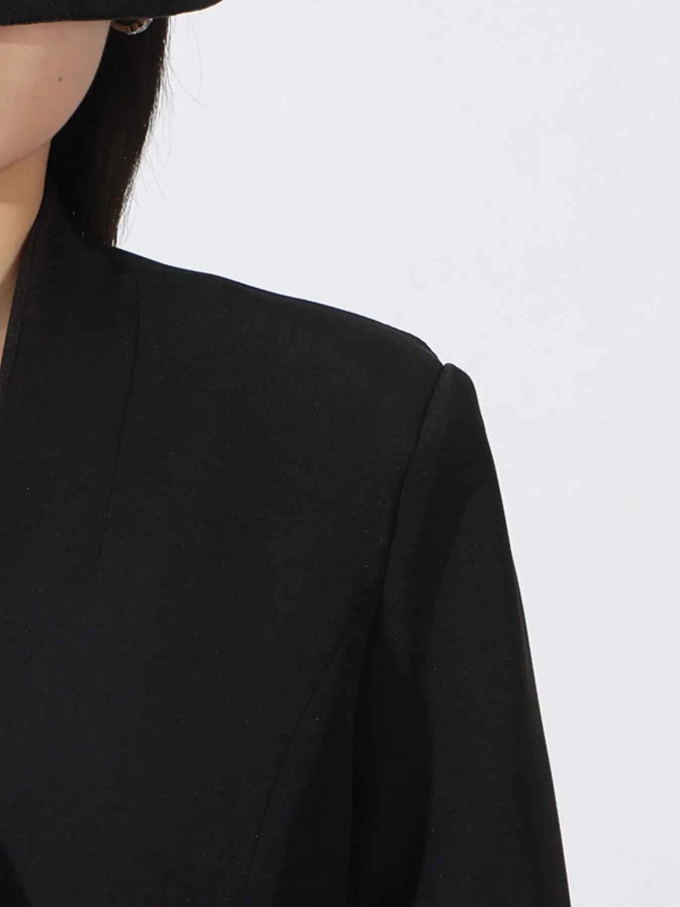 Flower Button Front Long Sleeve Blazer 2a947df0-90c4-4e14-9770-7744b90badab-Max-Origin