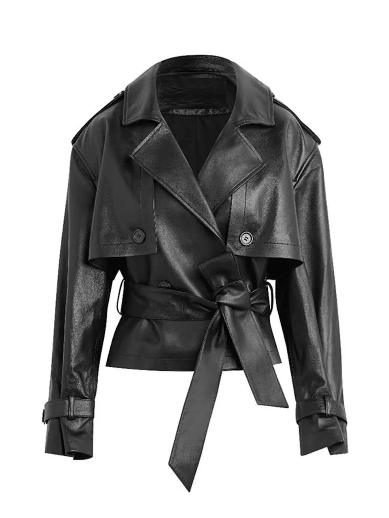 Leather Belted Trench Jacket 2a9dd43b92dc49f1915da99c7a27a58c-Max-Origin