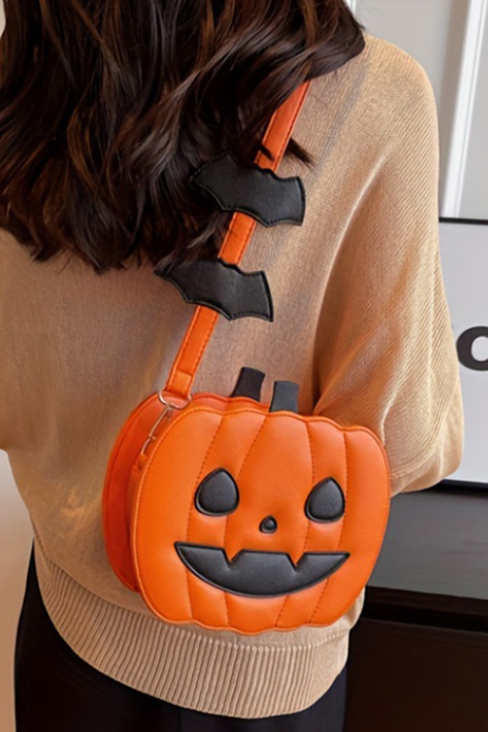 Carrot Halloween Pumpkin PU Shoulder Bag 2a9e01c6b5ad69ed