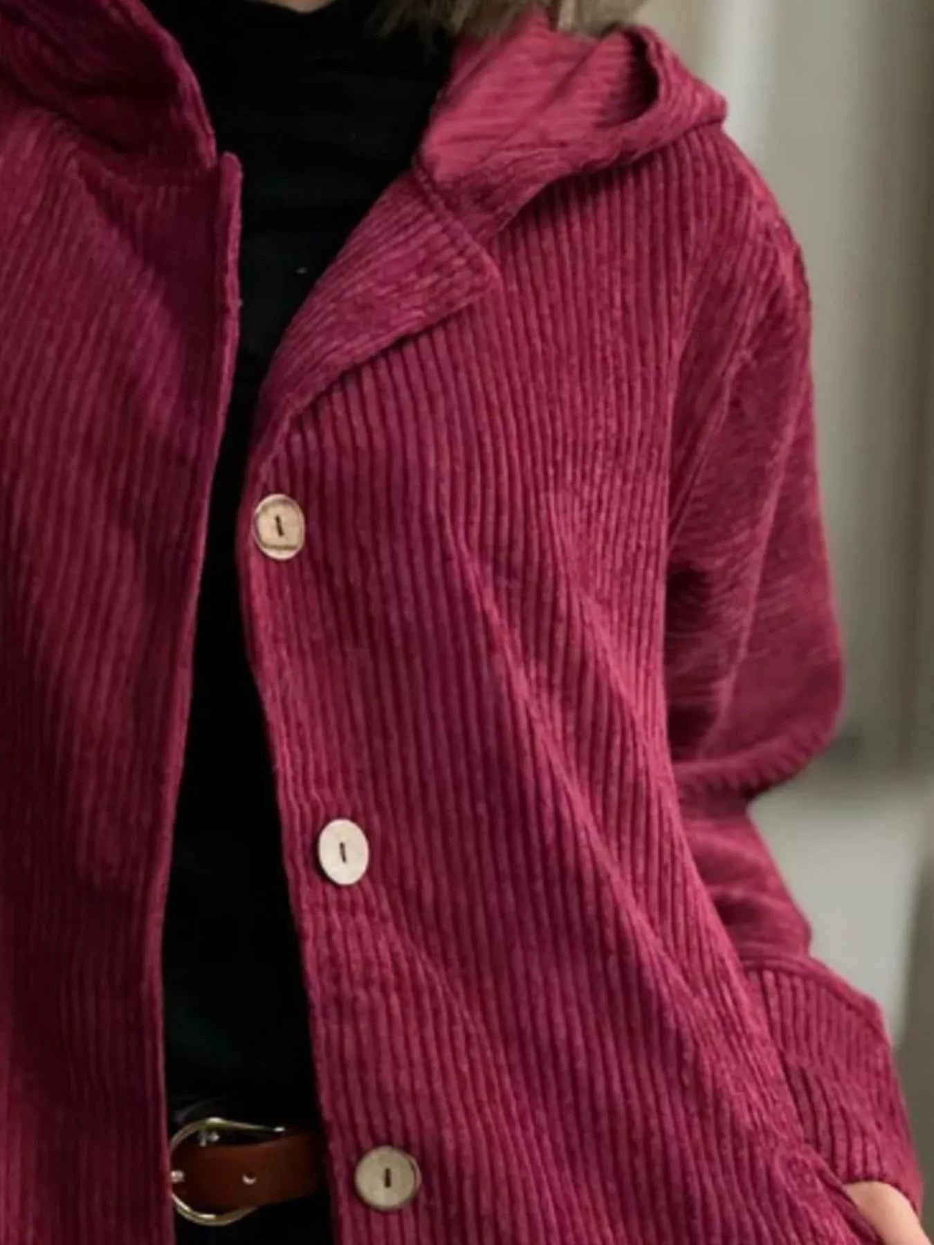 Full Size Corduroy Hooded Button-Up Jacket Plus Size 2aab3f91-c6ef-484c-a547-6236bd5eba91-Max-Origin
