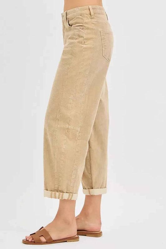 High Rise Crop Barrel Cordurory Pants 2aacaec9a9e246d3b4cbf9d96f793312-Max-Origin