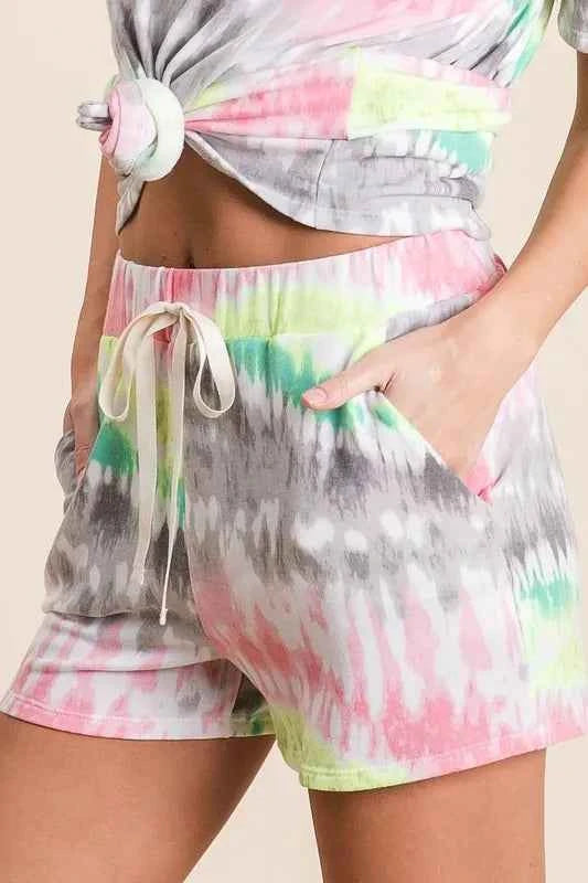 Tie Dye Print Shorts With Twill Tape Drawstring 2ab8168e2ed04c93aa4bb116423e2fee-Max-Origin