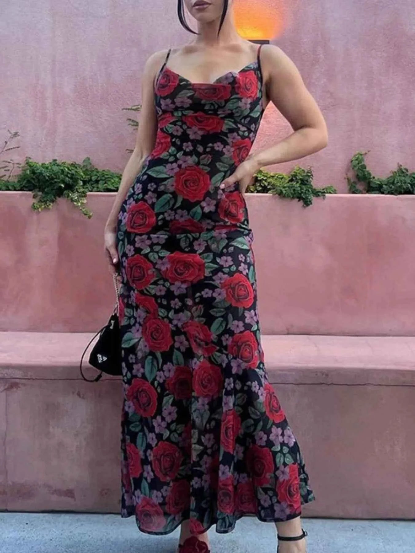 Floral Print Bodycon Maxi Dress 2abf59cd-dec5-473e-ad17-4ed3ba18b12e-Max-Origin