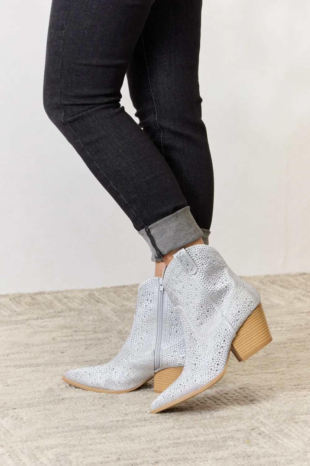East Lion Corp Rhinestone Ankle Cowboy Boots 2ae28473754241b48a58863eddaddbf0-Max