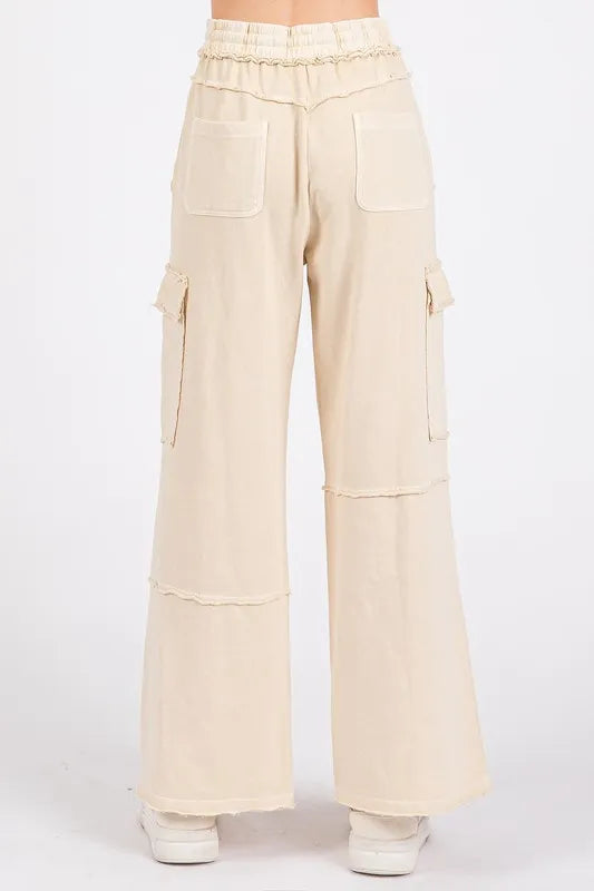 Mittoshop Mineral Wash Elastic Waist Cargo Wide Leg Pants 2af618fa-36d2-4f44-bded-ef616bf88fdd-Max