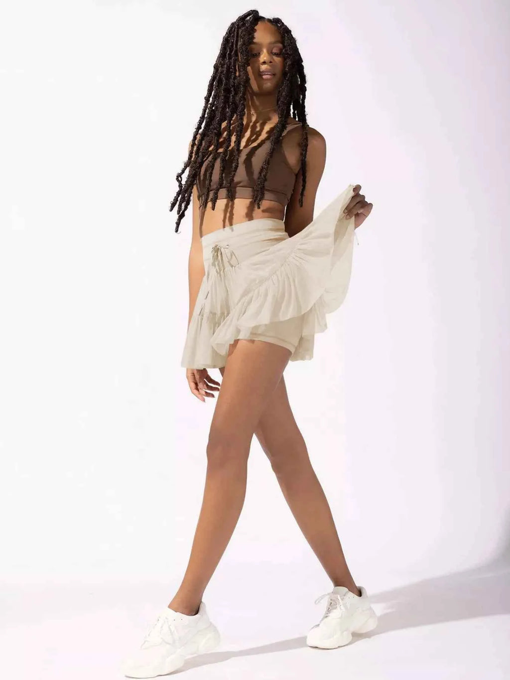 Tiered Skort with Drawstring 2b16d6fc-64f1-4189-8b7b-4af4f19e1d05-Max-Origin