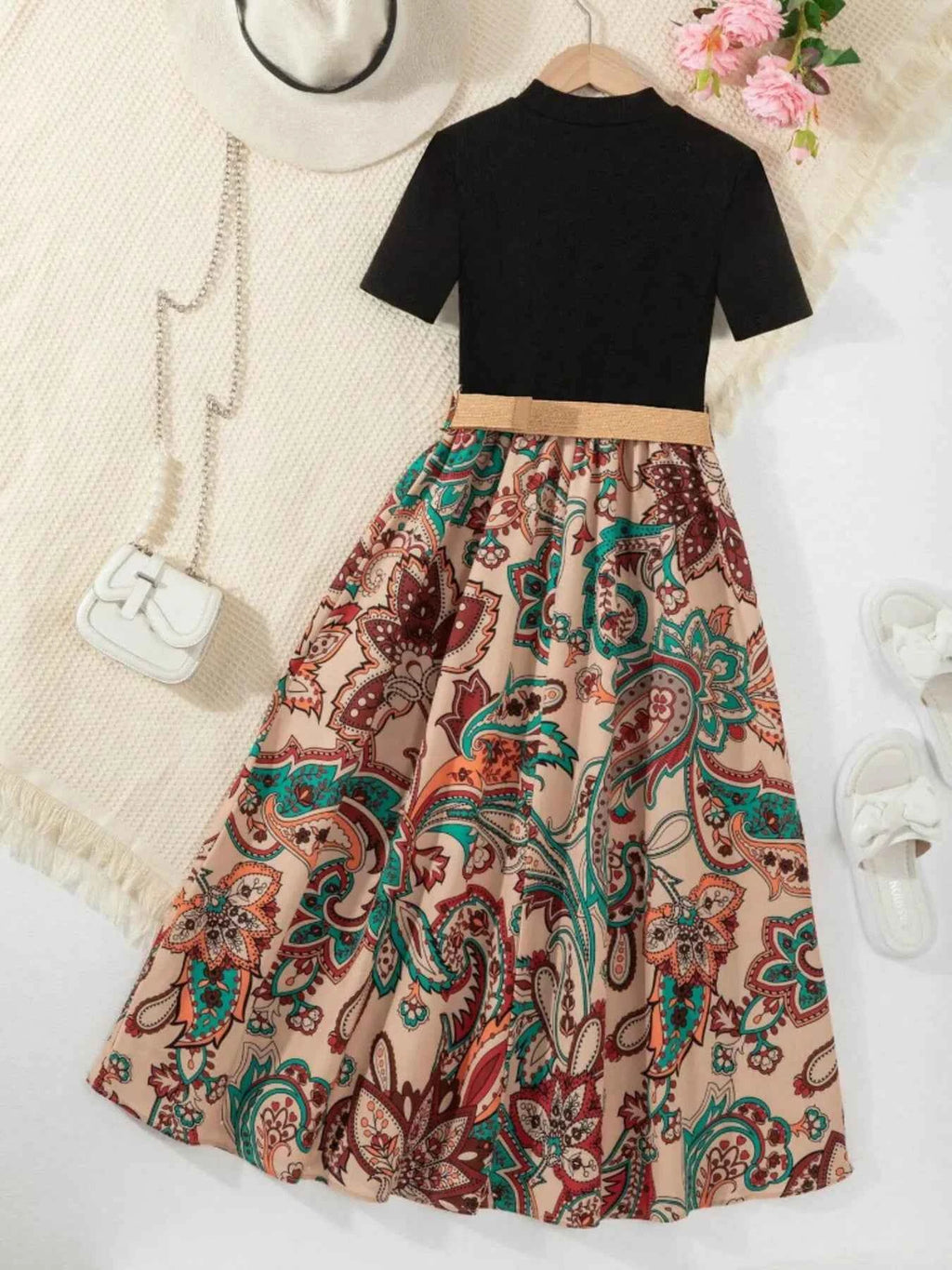 Children's Printed Short Sleeve Dress 2b2b5b8ac778421088d3f030dfb8a29f-Max-Origin