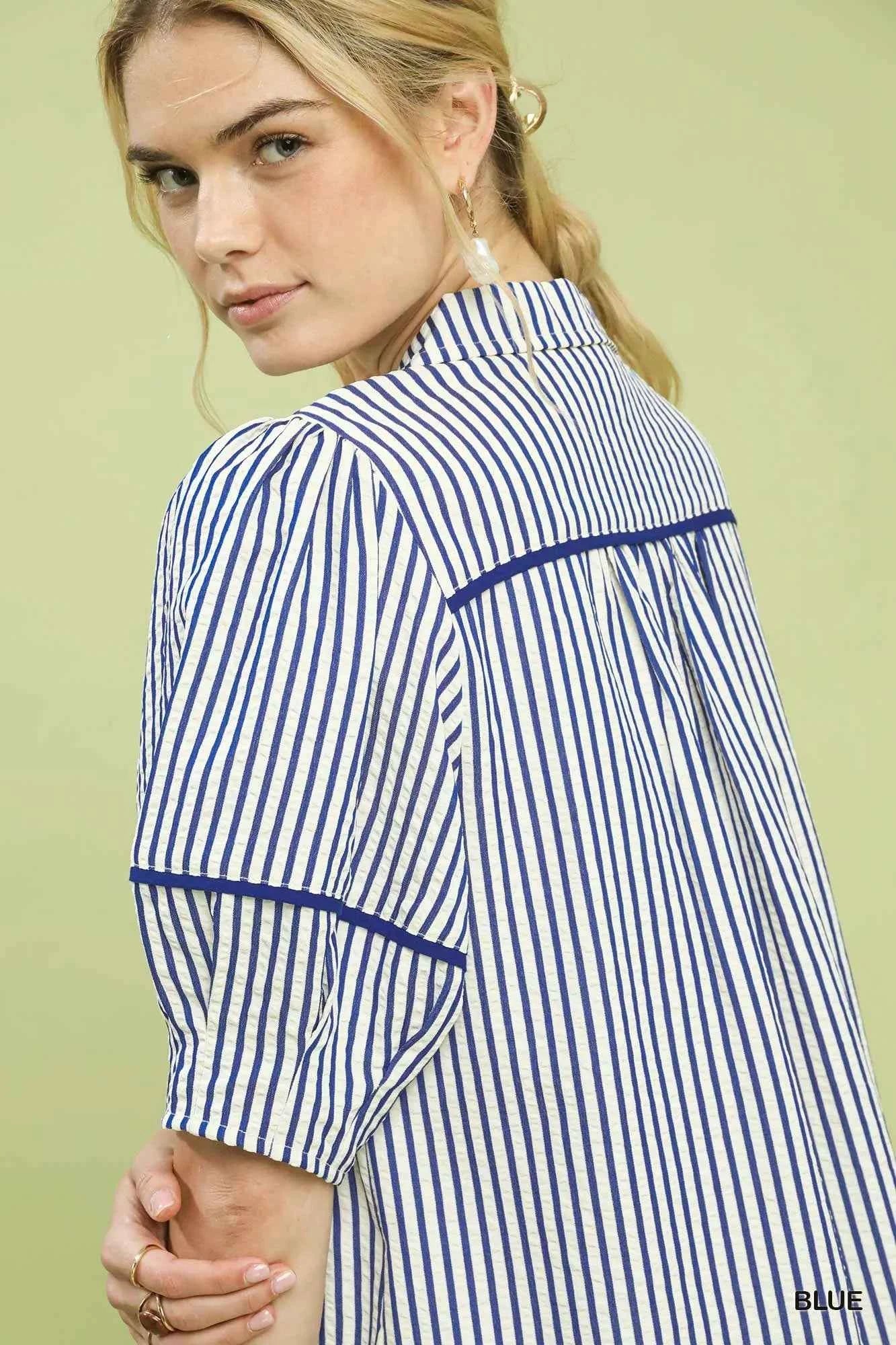 Umgee Stripe Collared Shift Dress 2b4784e7-1708-49ca-8a03-b7d2ff571a2d-Max-Origin