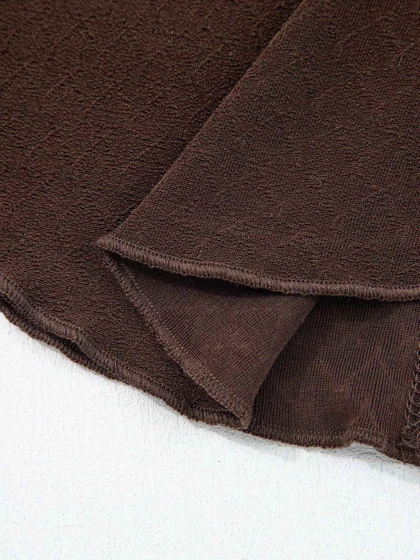 Lettuce Trim Raw Seam Patchwork Jacquard Long Sleeve Top 2b53a67354c44c3bb92694c259e9ca08-Max-Origin