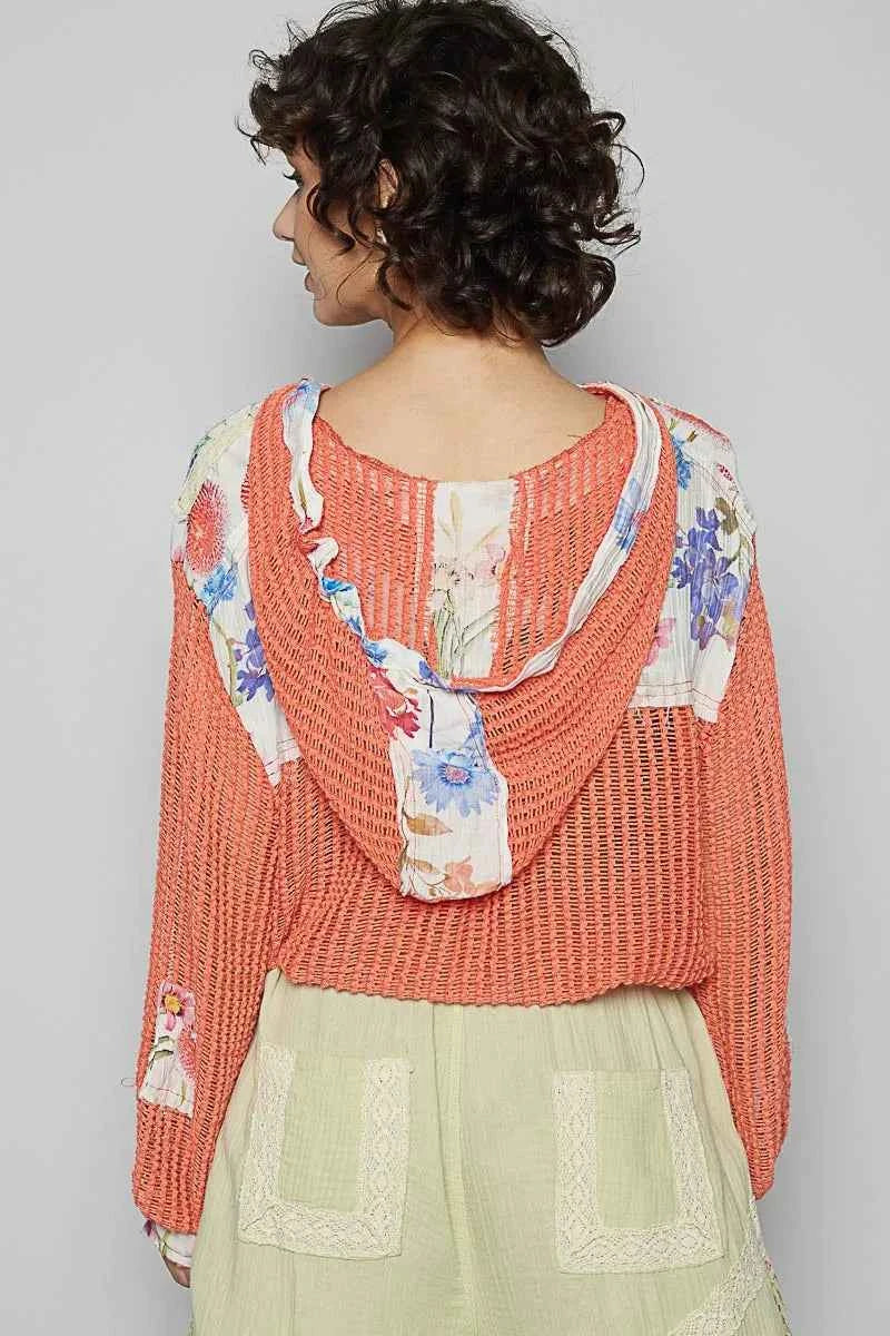 POL Vintage Washed Crochet Hoodie Jacket With Patchwork 2b80e6d41cd440ffa346f25e0e507b40-Max-Origin