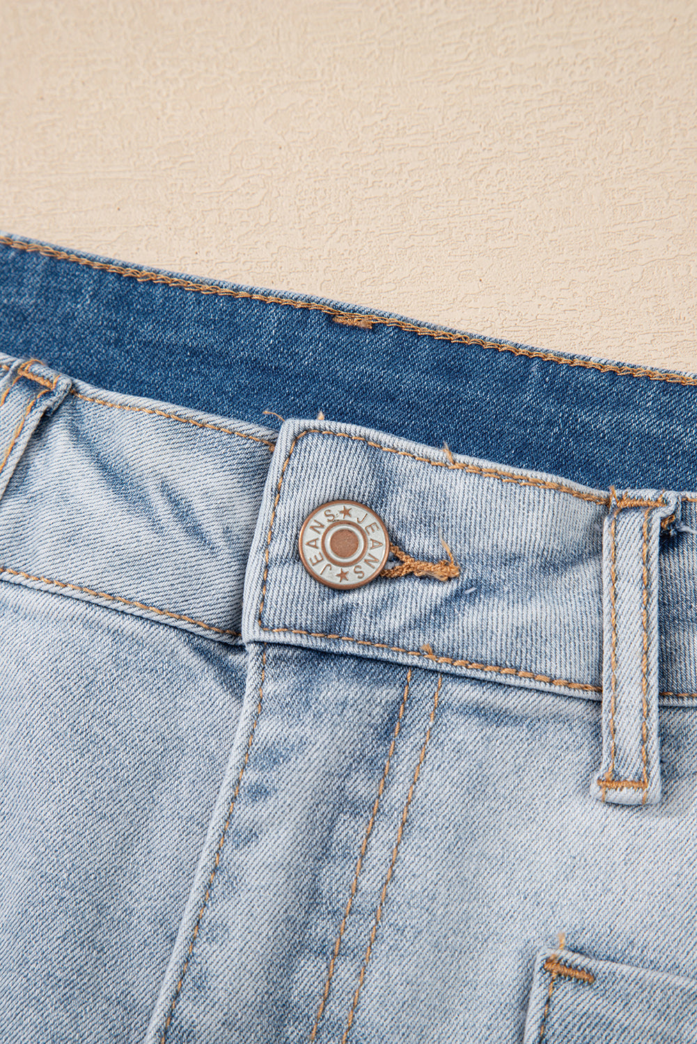 Beau Blue Light Wash High Rise Denim Shorts 2b8e5d41fcce2102